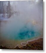 Yellowstone National Park Turquoise Pool Metal Print