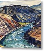 Yellowstone River Trail To Mouth Of Bear Creek Metal Print