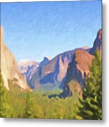 Yosemite Panorama Metal Print