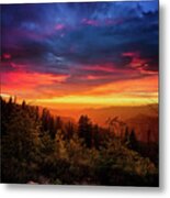 Yosemite Sunset Metal Print