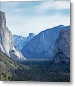 Yosemite Valley From Tunnel View Metal Print
