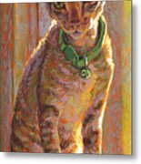 Young Mewler At The Window Metal Print