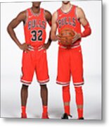 Zach Lavine And Kris Dunn Metal Print