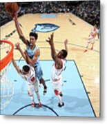 Zach Lavine And Thaddeus Young Metal Print
