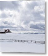 Snow Paradise@zion Mountain Ranch Metal Print