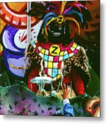 Zulu Krewe - Mardi Gras Parade, New Orleans Metal Print