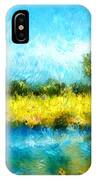 Canola Fields Impressionist Landscape Painting IPhone Case