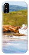 Waterfall Beach Denmark Painting IPhone Case