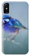 Blue Fairy Wren IPhone Case