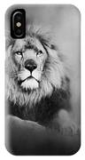 Lion - Pride Of Africa I - Tribute To Cecil In Black And White IPhone Case