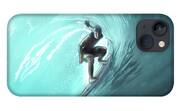 The Surfer - iPhone Case alternative background by Matthias Zegveld