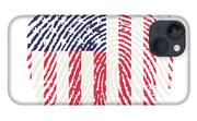 OrangePieces USA Flag Fingerprints Proud July 4 Unisex Sweatshirt
