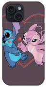 Disney Lilo and Stitch Angel Heart Kisses2 Sticker by Leesed Judy