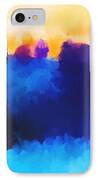 Abstract Sunrise Landscape  IPhone Case by Michelle Wrighton