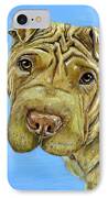 Beautiful Shar-pei Dog Portrait IPhone Case by Michelle Wrighton