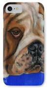Beautiful Bulldog Oil Painting IPhone Case by Michelle Wrighton