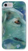 Saluki Dog Painting IPhone Case by Michelle Wrighton
