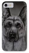Noble - German Shepherd Dog IPhone Case by Michelle Wrighton