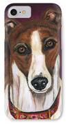 Royalty - Greyhound Painting IPhone Case by Michelle Wrighton