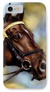 Show Horse Painting IPhone Case by Michelle Wrighton