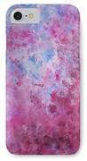 Abstract Square Pink Fizz IPhone Case by Michelle Wrighton