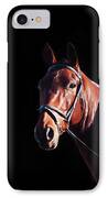 Bay On Black - Horse Art By Michelle Wrighton IPhone Case by Michelle Wrighton