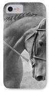 Black And White Horse Photography - Softly IPhone Case by Michelle Wrighton