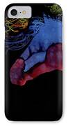 Colorful Abstract Full Moon Wild Horse Painting IPhone Case by Michelle Wrighton