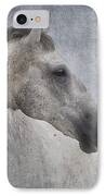 Grey At The Beach Textured IPhone Case by Michelle Wrighton