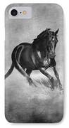 Horse Power Black And White IPhone Case by Michelle Wrighton