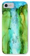 Take The Plunge - Abstract Landscape IPhone Case by Michelle Wrighton