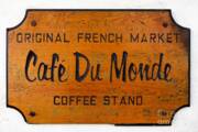 Cafe Du Monde Sign In New Orleans Louisiana Poster by Paul Velgos