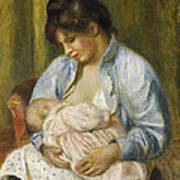 A Woman Nursing A Child #4 Poster