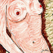 Nude Female Torso Poster