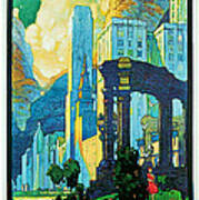 1929 Chicago - Vintage Travel Art Poster