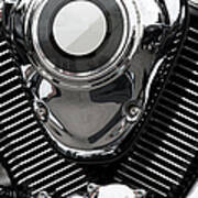 Abstract Motorcycle Engine #1 Poster