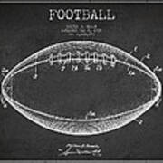 American Football Patent Drawing From 1939 #2 Poster