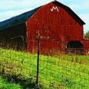 Barn With An M #1 Poster