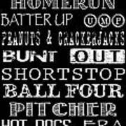 Baseball Subway Art #2 Poster