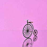 Bicycle Model Made Of Paper #1 Poster