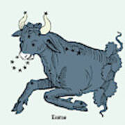 Bull, Taurus Constellation #1 Poster