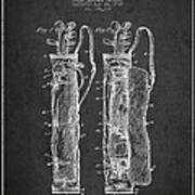 Caddy Bag Patent Drawing From 1905 #2 Poster