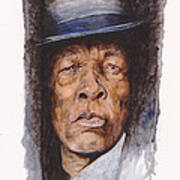 Face Of The Blues - John Lee Hooker Poster