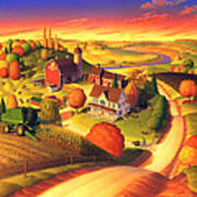 Fall On The Farm Poster