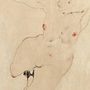Female Nude, 1912 By Egon Schiele Poster