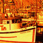 Fishing Boats In The Bay, Morro Bay #1 Poster