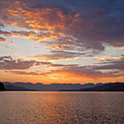 Flathead Lake Sunrise #2 Poster