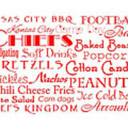 Kansas City Chiefs Game Day Food 4 #2 Poster
