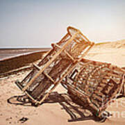 Lobster Traps On Beach #2 Poster