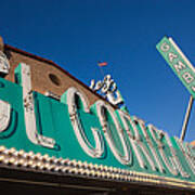 Low Angle View Of Sign Of El Cortez #1 Poster